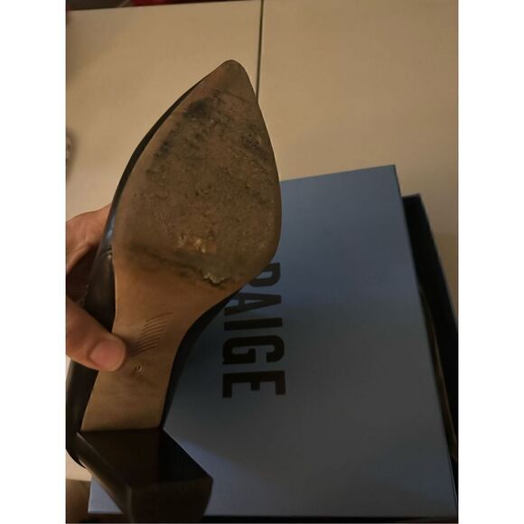 Paige Kate Black leather boot size 9 - Picture 7 of 7